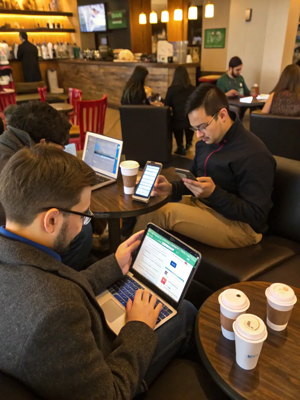An image depicting ClairHR's mobile app interface, showing employees accessing HR resources and information on the go.